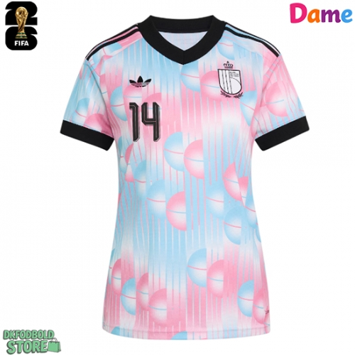 Belgien Dodi Lukebakio #14 Replika Udebanetrøje Dame VM 2026 Kortærmet